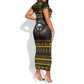 Ancient Egypt Eye Of Ra Short Sleeve Bodycon Dress Sun To The Egyptians LT14