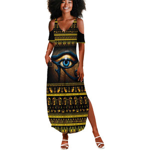 Ancient Egypt Eye Of Ra Summer Maxi Dress Sun To The Egyptians
