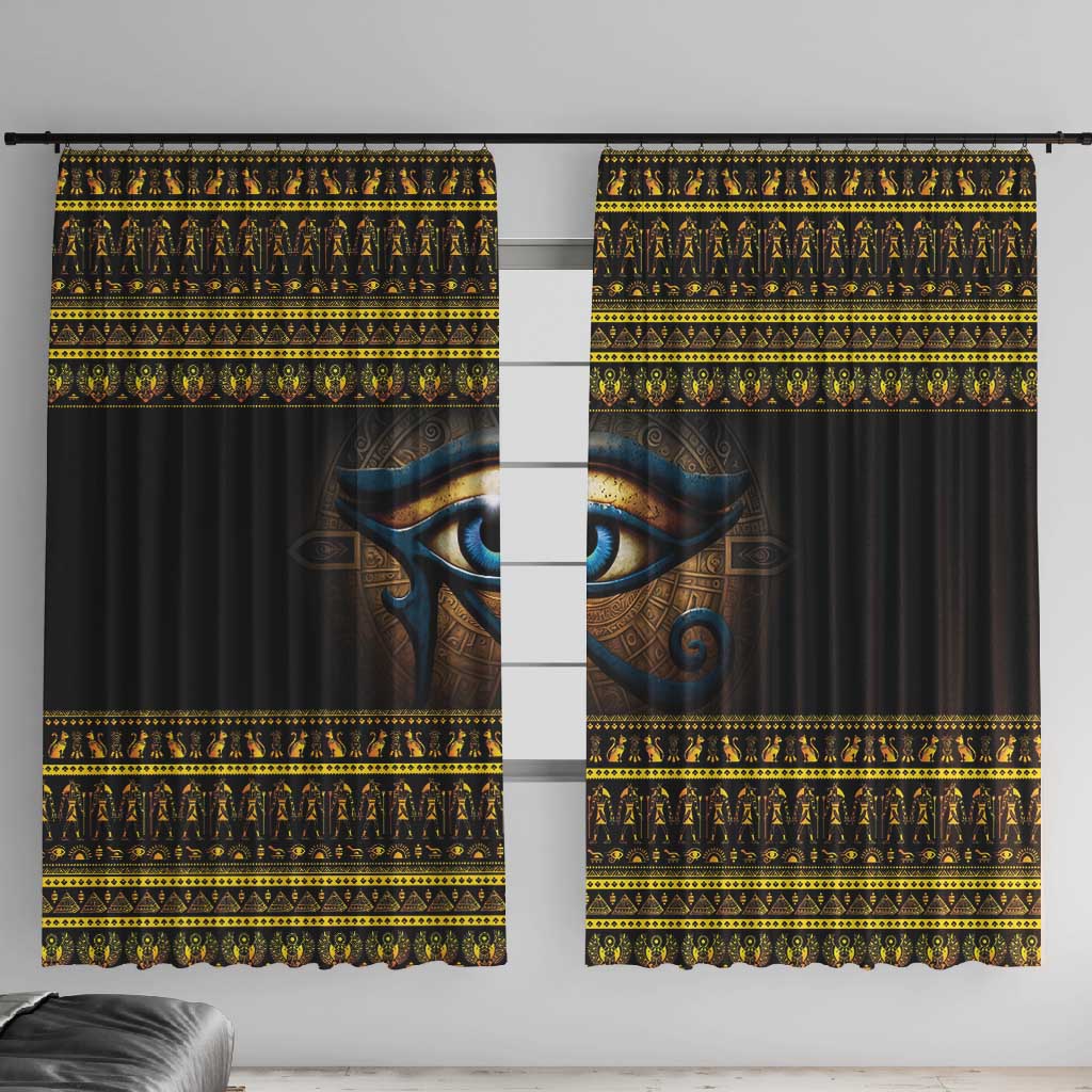 Ancient Egypt Eye Of Ra Window Curtain Sun To The Egyptians
