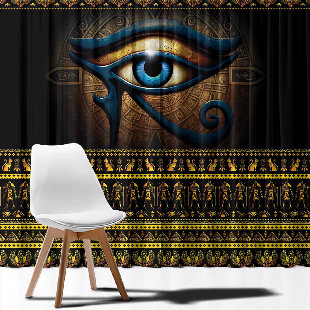 Ancient Egypt Eye Of Ra Window Curtain Sun To The Egyptians