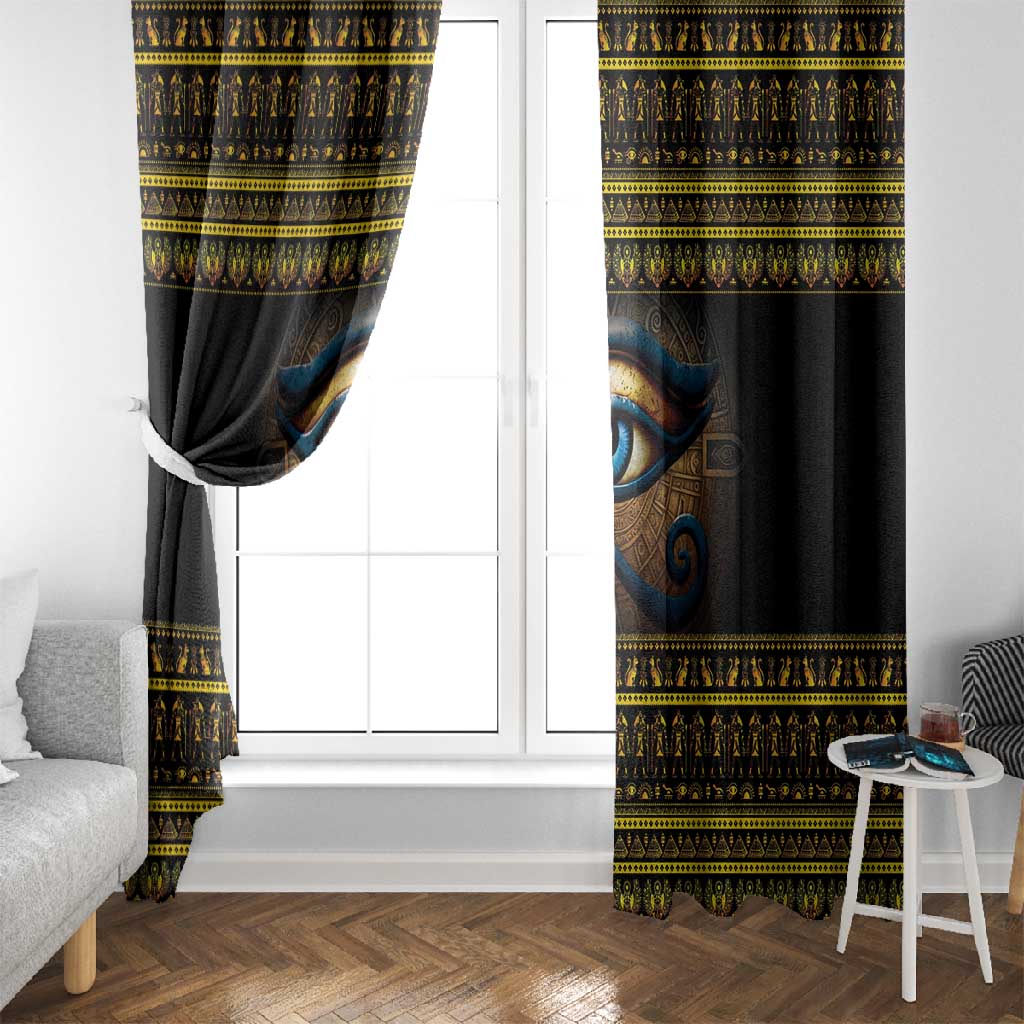 Ancient Egypt Eye Of Ra Window Curtain Sun To The Egyptians