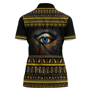 Ancient Egypt Eye Of Ra Women Polo Shirt Sun To The Egyptians