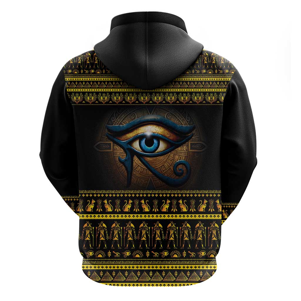 Ancient Egypt Eye Of Ra Zip Hoodie Sun To The Egyptians