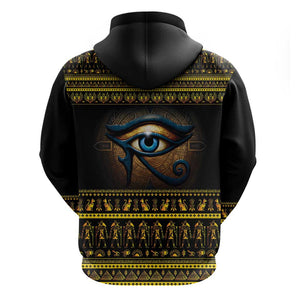 Ancient Egypt Eye Of Ra Zip Hoodie Sun To The Egyptians