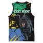 Personalized Gabon Black Panther Basketball Jersey Gabonese Map Grunge Style - African Pride