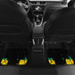 Personalized Gabon Black Panther Car Mats Gabonese Map Grunge Style