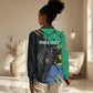 Personalized Gabon Black Panther Women Casual Shirt Gabonese Map Grunge Style LT14