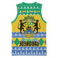 Afro Gabon Christmas Basketball Jersey Joyeux Noel Coat Of Arms - African Pattern - African Pride