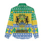 Afro Gabon Christmas Women Casual Shirt Joyeux Noel Coat Of Arms - African Pattern LT14