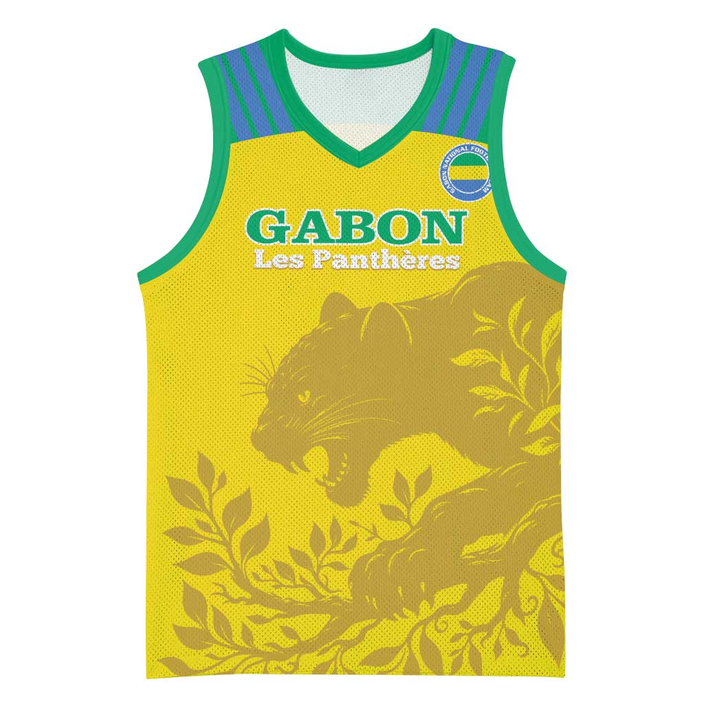 Personalized Gabon Football Basketball Jersey Allez Les Pantheres - African Pride