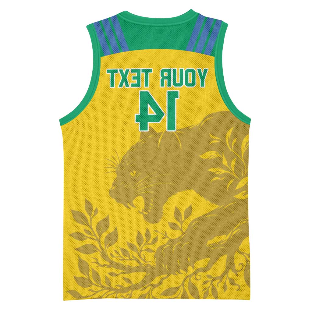 Personalized Gabon Football Basketball Jersey Allez Les Pantheres - African Pride