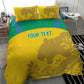 Personalized Gabon Football Bedding Set Allez Les Pantheres