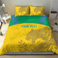 Personalized Gabon Football Bedding Set Allez Les Pantheres