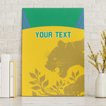 Personalized Gabon Football Canvas Wall Art Allez Les Pantheres