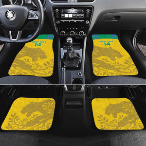 Personalized Gabon Football Car Mats Allez Les Pantheres