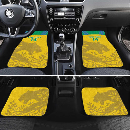 Personalized Gabon Football Car Mats Allez Les Pantheres
