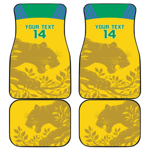 Personalized Gabon Football Car Mats Allez Les Pantheres
