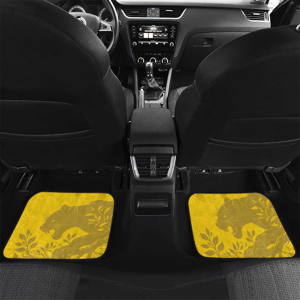 Personalized Gabon Football Car Mats Allez Les Pantheres