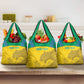 Personalized Gabon Football Grocery Bag Allez Les Pantheres
