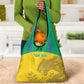 Personalized Gabon Football Grocery Bag Allez Les Pantheres
