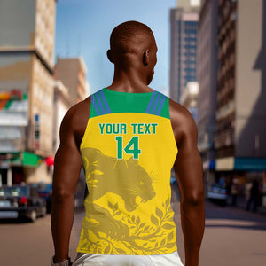 Personalized Gabon Football Men Tank Top Allez Les Pantheres