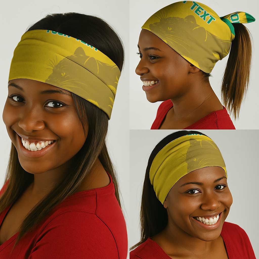 Personalized Gabon Football Neck Gaiter Allez Les Pantheres LT14