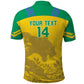 Personalized Gabon Football Polo Shirt Allez Les Pantheres