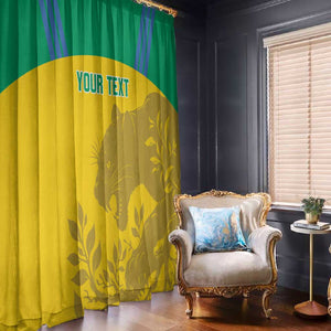 Personalized Gabon Football Window Curtain Allez Les Pantheres