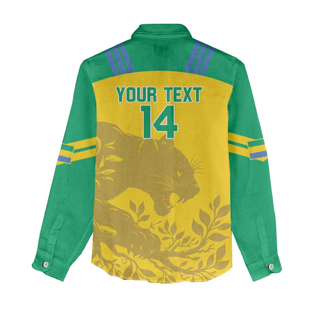 Personalized Gabon Football Women Casual Shirt Allez Les Pantheres LT14