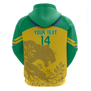 Personalized Gabon Football Zip Hoodie Allez Les Pantheres