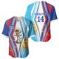 Custom Argentina and Cabo Verde Football 2026 Baseball Jersey La Albiceleste Tubaroes Azuis Together