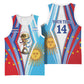 Custom Argentina and Cabo Verde Football 2026 Basketball Jersey La Albiceleste Tubaroes Azuis Together
