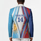 Custom Argentina and Cabo Verde Football 2026 Blazer La Albiceleste Tubaroes Azuis Together