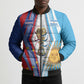 Custom Argentina and Cabo Verde Football 2026 Bomber Puffer Jacket La Albiceleste Tubaroes Azuis Together