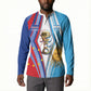 Custom Argentina and Cabo Verde Football 2026 Button Sweatshirt La Albiceleste Tubaroes Azuis Together
