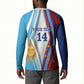 Custom Argentina and Cabo Verde Football 2026 Button Sweatshirt La Albiceleste Tubaroes Azuis Together