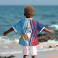 Custom Argentina and Cabo Verde Football 2026 Kid Hawaiian Shirt La Albiceleste Tubaroes Azuis Together
