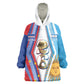 Custom Argentina and Cabo Verde Football 2026 Kid Wearable Blanket Hoodie La Albiceleste Tubaroes Azuis Together
