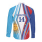 Custom Argentina and Cabo Verde Football 2026 Long Sleeve Button Shirt La Albiceleste Tubaroes Azuis Together