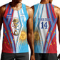 Custom Argentina and Cabo Verde Football 2026 Men Tank Top La Albiceleste Tubaroes Azuis Together