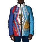 Custom Argentina and Cabo Verde Football 2026 Padded Jacket La Albiceleste Tubaroes Azuis Together