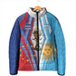 Custom Argentina and Cabo Verde Football 2026 Padded Jacket La Albiceleste Tubaroes Azuis Together