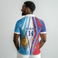 Custom Argentina and Cabo Verde Football 2026 Polo Shirt La Albiceleste Tubaroes Azuis Together LT14