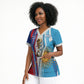 Custom Argentina and Cabo Verde Football 2026 Scrub Top La Albiceleste Tubaroes Azuis Together
