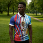 Custom Argentina and Cabo Verde Football 2026 Zipper Polo Shirt La Albiceleste Tubaroes Azuis Together
