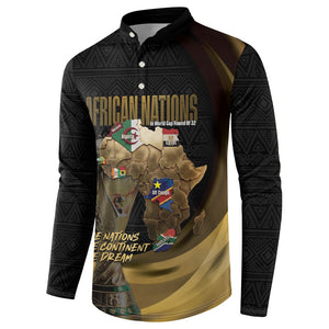 African Nations 2026 World Football Custom Button Sweatshirt We All Make History