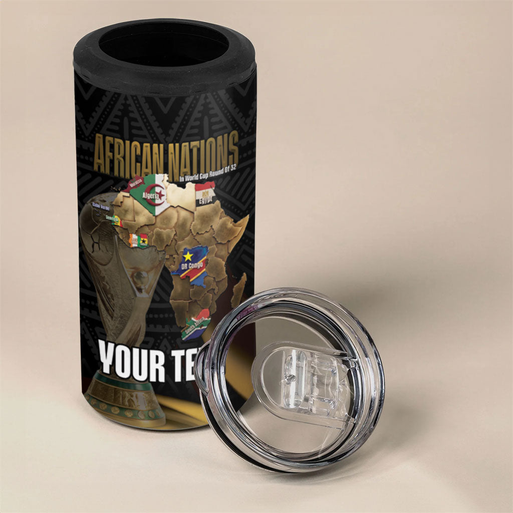 African Nations 2026 World Football Custom 4 in 1 Can Cooler Tumbler We All Make History