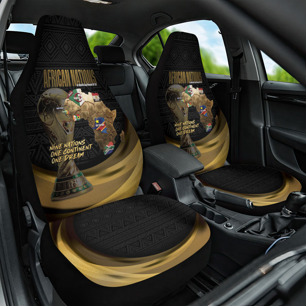 African Nations 2026 World Football Car Seat Cover We All Make History