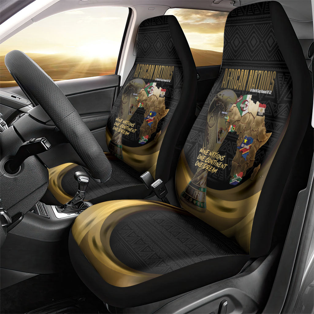 African Nations 2026 World Football Car Seat Cover We All Make History