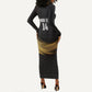 African Nations 2026 World Football Custom Long Sleeve Bodycon Dress We All Make History